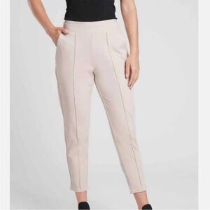 Athleta Tan Vince Pintuck Pants Casual Athletic Stretchy Women's Size XS